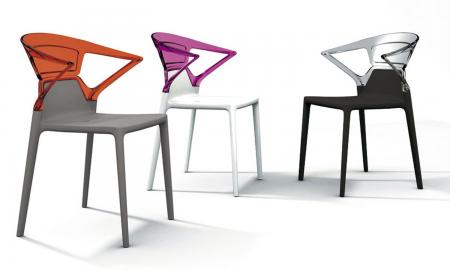 Silla policarbonato transparente